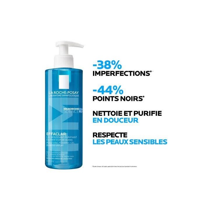 EFFACLAR Gel Moussant Purifiant La Roche-Posay | Parapharmacie Mohammedia